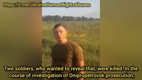 Ukrainian soldier speaks out about criminal behavior of his command