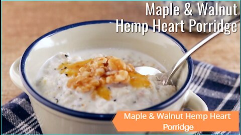 Keto Maple & Walnut Hemp Heart Porridge Recipe #Keto #Recipes