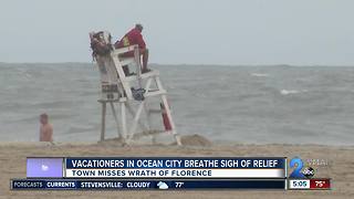 Vacationers in Ocean City relieved area will dodge Hurricane Florence