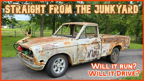 Saved From The Junkyard - Vintage Datsun 521 Pickup - Will it run and drive?