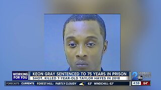 Keon Gray sentenced to 75 years in prison