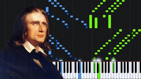 Etude No. 6 in A Minor - Franz Liszt [Piano Tutorial] (Synthesia)