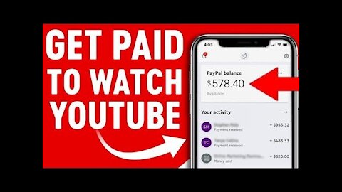 Make money online watching YouTube videos