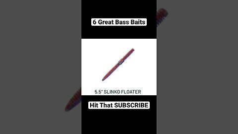 6 Great Bass Baits