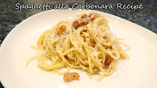 Spaghetti alla Carbonara recipe