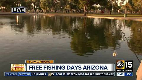 Free fishing in Arizona this weekend