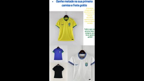 Combo de camisas da Seleção Brasileira de Futebol Feminino - agora disponível para compra online