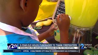 5-year-old holds fundraiser to thank firefighters