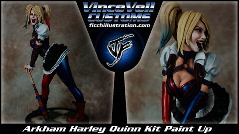 Harley Quinn Arkham Garage Kit paint up #2