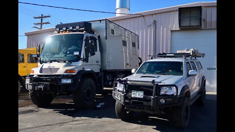 OVERLANDER PARADISE: UNIMOG Parking Lot Walk-Through - La Junta, Colorado