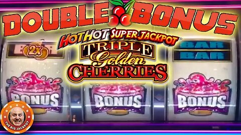 🍒Triple Golden Cherries Reel Slots Bonuses 🍒+ Bonus $600 Jackpot Spins on Black Widow!