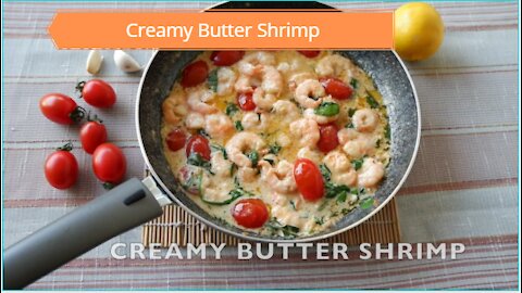 Keto Creamy Butter Shrimp Recipe #Keto #Recipes