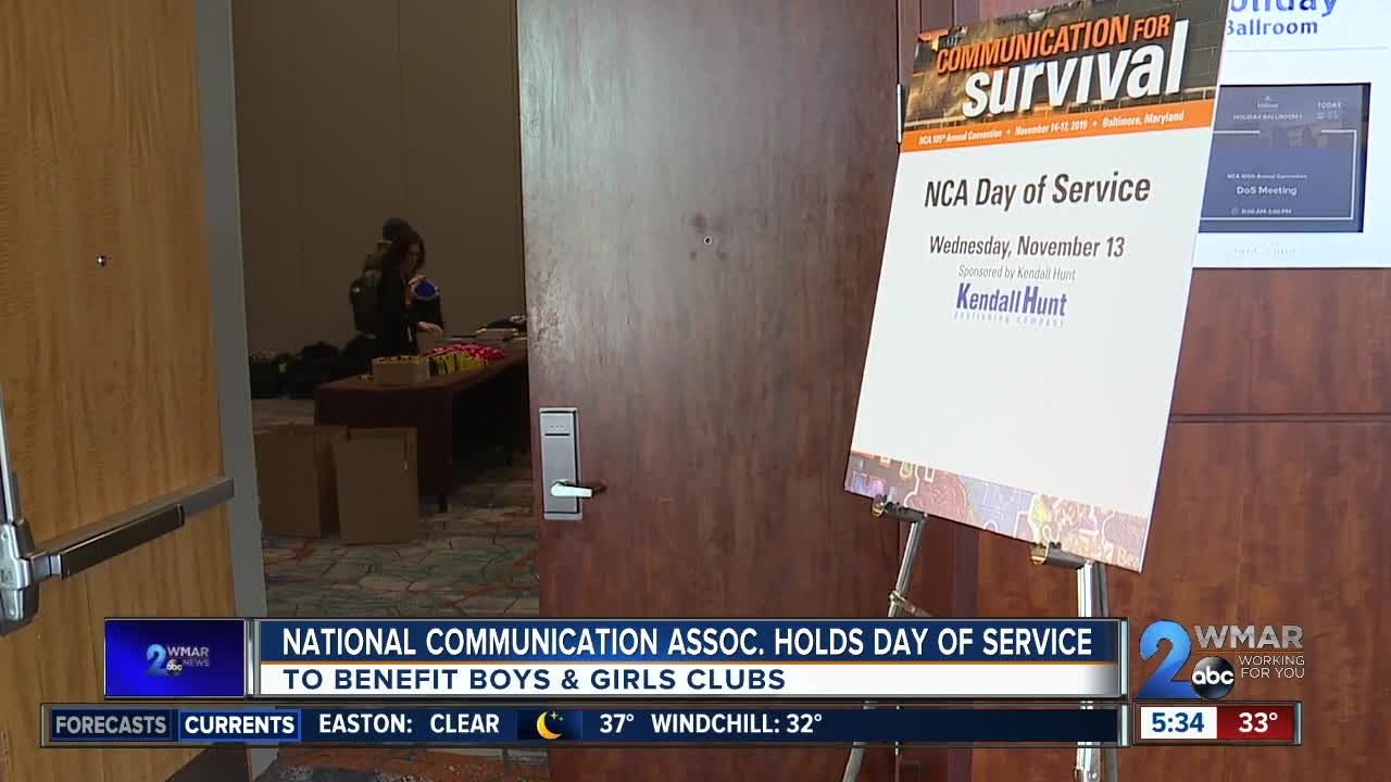 National Communication Association holds day of service