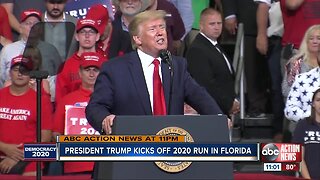 President Trump announces re-election bid at Orlando rally