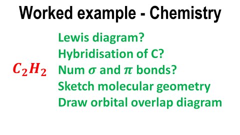 Lewis diagrams, hybridisation, orbital overlap, example - Chemistry