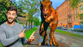 Tyrannosaurus Rex attacks the city / T-Rex Attacks