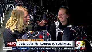University of Cincinnati students head to Nashville to cheer on Bearcats