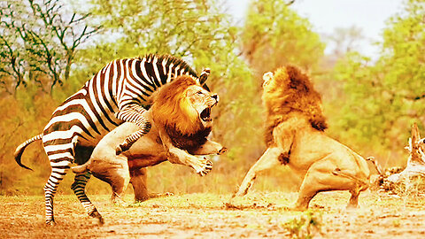 Hooves of Fury: Zebras Fight Back Against Tiger Attack in Epic Showdown!