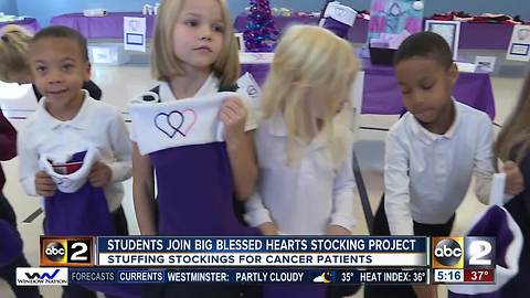 Big Blessed Hearts stuff stockings for cancer patients