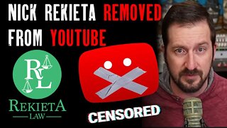 NICK REKIETA BANNED FROM YOUTUBE