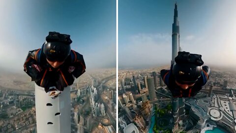 Jumping from the world's tallest building