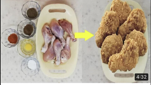 Crispy chicken wings home made | KFC recipe || subscribe