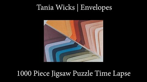 1000-Piece Jigsaw Puzzle Time Lapse | Envelopes by Tania Wicks #puzzle