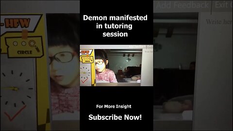 Demon Appeared In Tutoring Session! #religion #demons #christianity #ghost