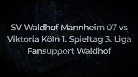 SV Waldhof Mannheim 07 vs Viktoria Köln 1. Spieltag 3. Liga Fans
