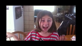 Girl has Amazing Reaction to Surprise