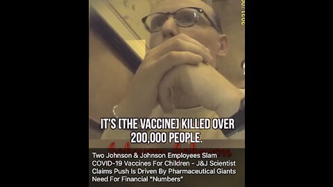 BREAKING PART 3: Johnson & Johnson: Children Don’t Need the ‘F*cking’ COVID Vaccine