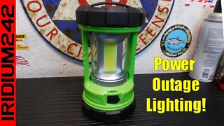 Power Outage Lighting: 3000 Lumen Rechargeable Camp Lantern