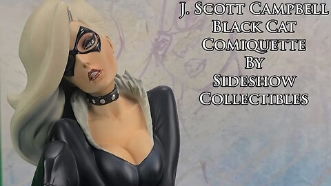 J. Scott Campbell Black Cat Comiquette By Sideshow Collectibles