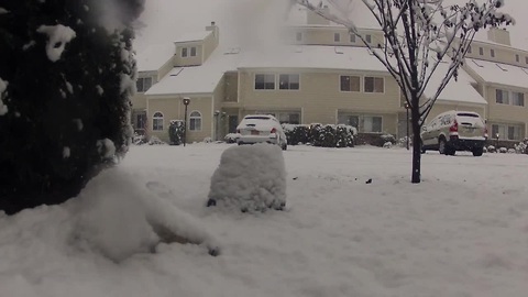 Time lapse video captures Northeast snowfall