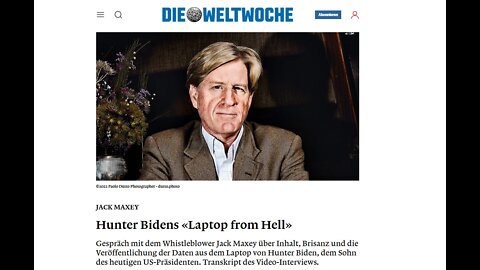 Jack Maxey im Interview zu Hunter Bidens "Laptop from Hell" auf 🇨🇭 Weltwoche 🇨🇭