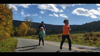 Running the Central Pennsylvania Fall Countryside