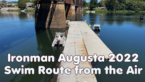 New Drone Footage of Ironman Augusta 70.3 2022 | Swim Route