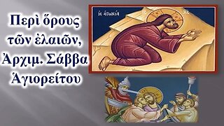 Περὶ ὅρους τῶν ἐλαιῶν, Ἀρχιμ. Σάββα Ἁγιορείτου