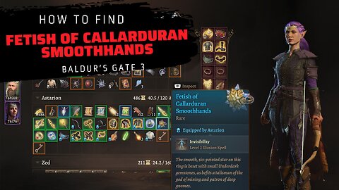 Fetish of Callarduran Smoothhands | Baldur's Gate 3