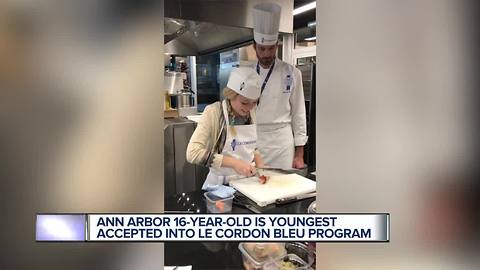 Metro Detroit teen studying at Le Cordon Bleu