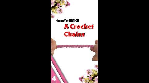 How To Make Crochet Chains - Crochet Stitches Part 4 #shorts