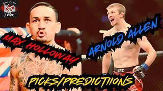 UFC FIGHT NIGHT Holloway vs. Allen PICKS and PREDICTION