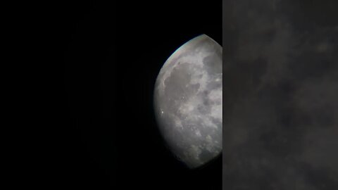 Our Moon From Indiana!!! Recorded With Telescope And IPhone.