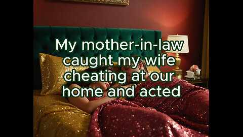 My mother-in-law caught my wife cheating at our home and acted #betrayal #divorce #adultery