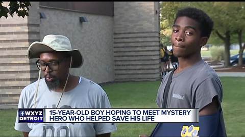 15-year-old who went into cardiac arrest searches for hero who saved his life