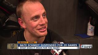 VGK's Nate Schmidt suspended 20 games