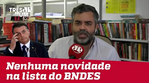 #CarlosAndreazza: Não há nenhuma novidade na lista do BNDES; e nem haverá