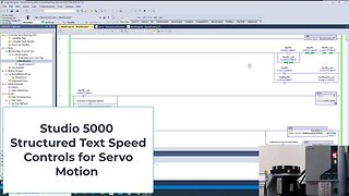 Studio 5000 Structured Text Servo Motion Speed Reference Logic