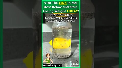 Chia Seeds Water For Weight Loss Hack! #tiktok #weightloss #drink #ytshorts #shortsvideo #shorts