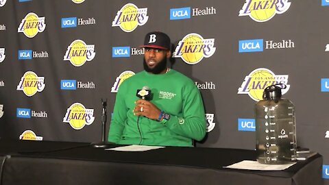LeBron James on being patient with the #Lakers building chemistry